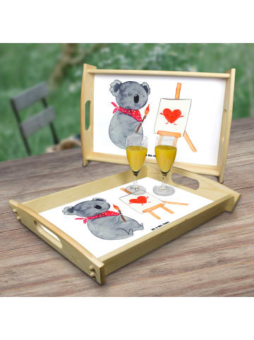 Mr. & Mrs. Panda Holz Tablett Koala Künstler ohne Spruch in Weiß