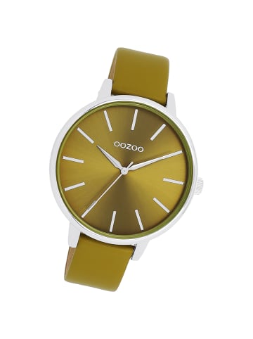 Oozoo Analog-Armbanduhr Oozoo Timepieces olivgrün groß (ca. 42mm)