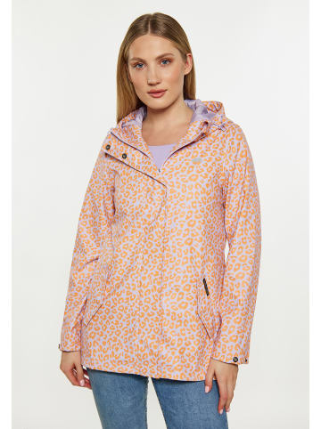 Schmuddelwedda Damen Regenjacke in Pastelllavendel Orange Leo