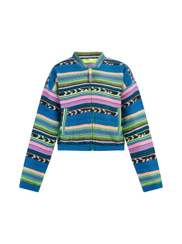 myMo KIDS Mädchen Bomberjacke in Mehrfarbig Neon Grün