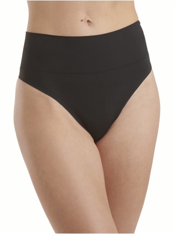 Wolford Tanga High Waist Thong in Schwarz