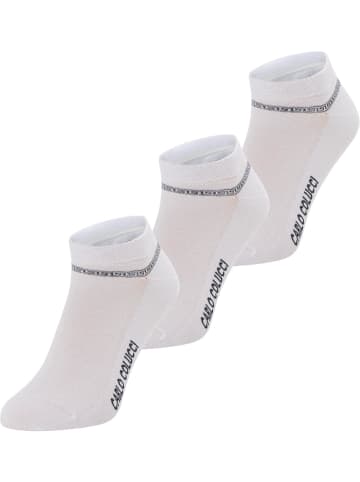 Carlo Colucci Sneakersocken Amalfi in Weiß