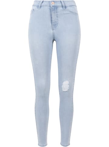 Urban Classics Urban Classics Damen Ladies High Waist Skinny Denim Pants in lightblue