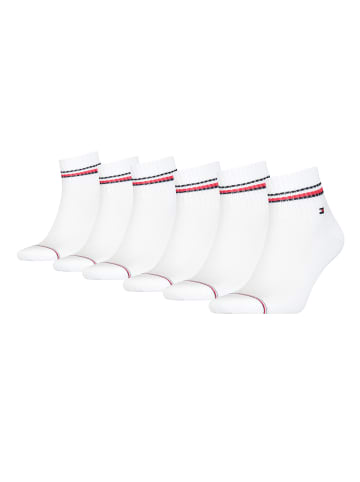 Tommy Hilfiger Socken TH MEN ICONIC QUARTER 6P in 300 - white