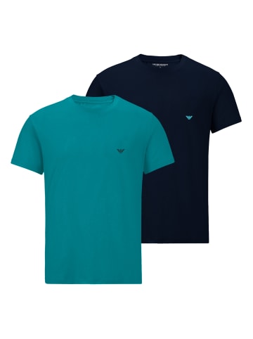 Emporio Armani 2er Pack T-Shirt in Blau