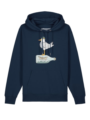 wat? Apparel Sweatshirt Möwe mit Hut in Dunkelblau