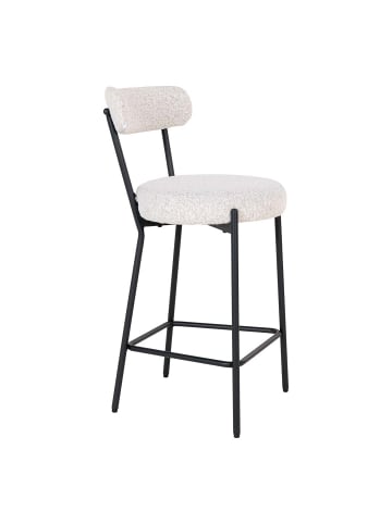 ebuy24 Barhocker Badalona Weiß 39 x 46 cm