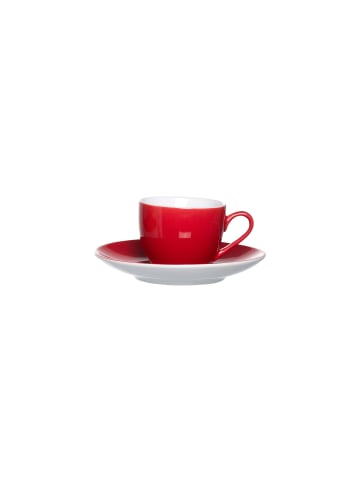 Ritzenhoff & Breker 6er Set Espressotassen und -untertassen Doppio in 80 ml in Rot