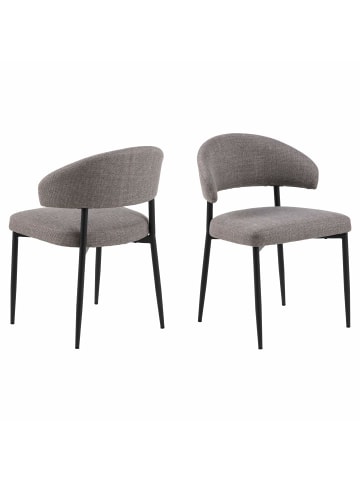 ebuy24 Esszimmerstuhl Edina Braun 2er Set