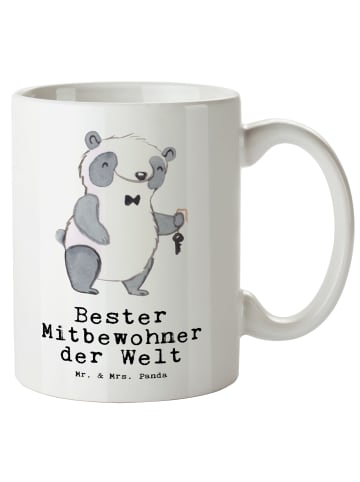 Mr. & Mrs. Panda jumbotasse Panda Bester Mitbewohner der Welt mi... in Weiß