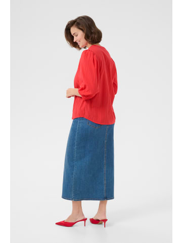 Kaffe Langarm-Bluse KAjollia Regular fit in Hibiscus