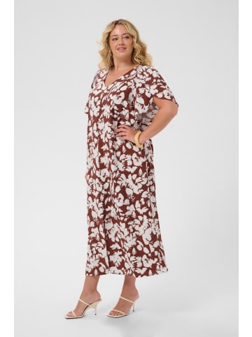 KAFFE curve Kleid KCevia A-shape in Henna Chalk Flower