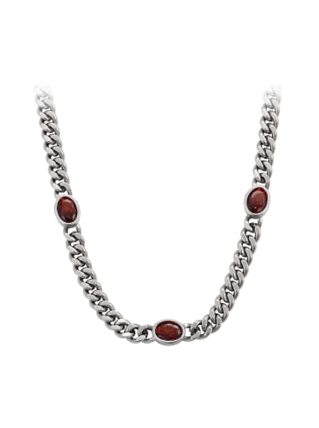 gaya Women Necklace in Silver Red