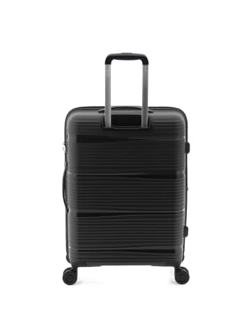 Gladiator 0800 4 Rollen Trolley 65 cm mit Dehnfalte in black