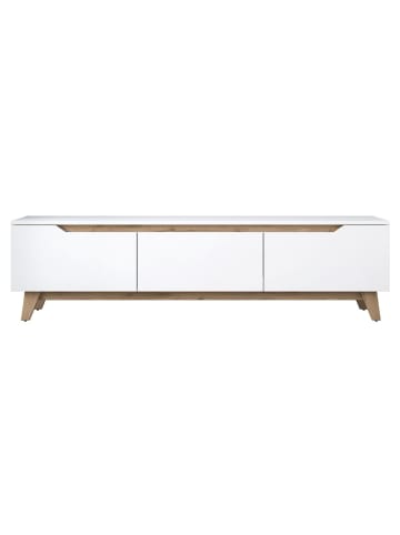 CALICOSY TV-Möbel D1 - 2472 in Weiß - (W) 180  x (H) 48,6  x (L) 35  cm
