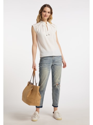 DreiMaster Vintage Damen Blusenshirt in Wollweiss