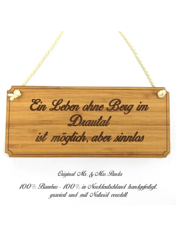 Mr. & Mrs. Panda Schild Berg im Drautal mit Spruch in Keine Angabe