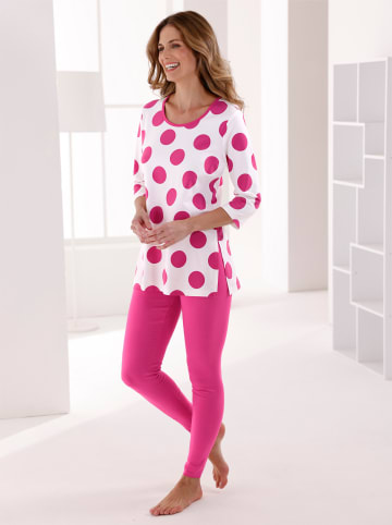 WITT WEIDEN Longshirt in ecru-fuchsia