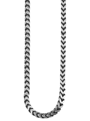 Adeliás Unisex Halskette – Panzerkette aus Edelstahl 43 cm in silber