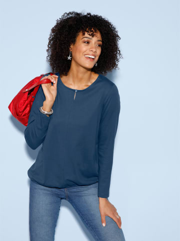 Sieh an! Langarmshirt in dunkelblau