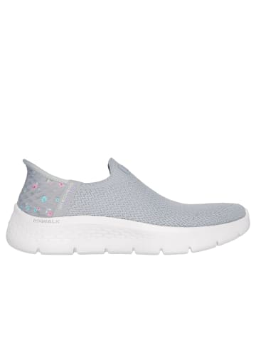 Skechers Slipper GO WALK FLEX-SUNSET ROSE in grey/lt violet