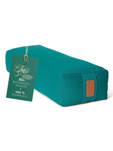 DoYourFitness Yoga-Bolster Paravati gefüllt Buchweizen dunkelgrün eckig grün