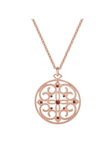 Lulu & Jane Halskette Metall-Legierung verziert mit Kristallen von Swarovski® in roségold