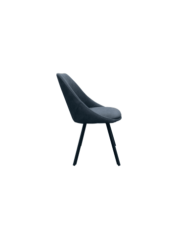 byLiving 2er-Set: Esszimmerstuhl Jasper in Vintage Mikrofaser anthrazit