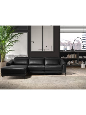 Angel Cerdá Relax-Ecksofa 6206 mit Chaise Longue in Schwarz – (B)272 x (T)168 x (H)96 cm