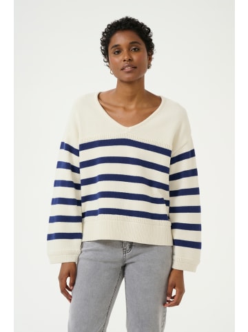 Cream Strickpullover CRMuka Regular fit in Eggnog Ocean Cavern Stripe
