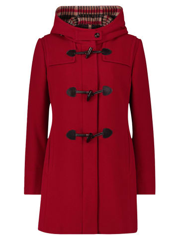 Gil Bret Dufflecoat mit Kapuze in Dunkelrot