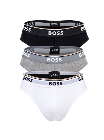 BOSS Slip 3er Pack in Weiß/Grau/Schwarz