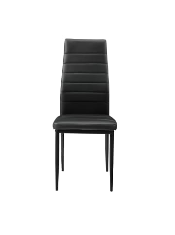 en.casa Esszimmerstuhl 2er Set in Schwarz (H)96cm (B)43cm (T)52cm
