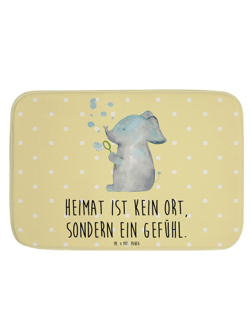 Mr. & Mrs. Panda Badvorleger Elefant Seifenblasen mit Spruch in Gelb Pastell