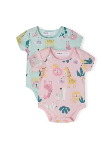 Minoti 2er. Set: Kurzarmbody 24babypack21 in mint