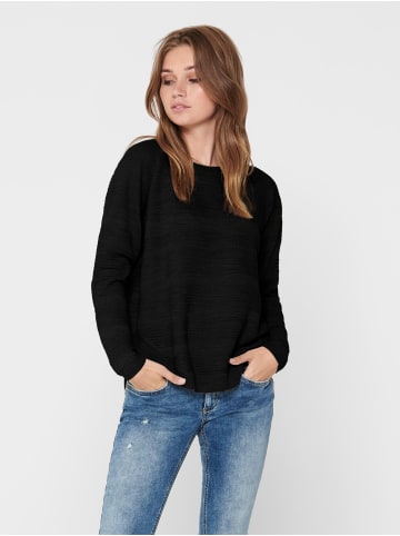 ONLY Dünner Strick Pullover Langarm Stretch Sweater Basic ONLCAVIAR in Schwarz