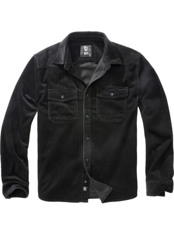 Brandit Hemd "Corduroy Classic" in Schwarz