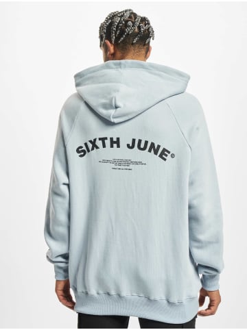 Sixth June Sixth June Sixth June Curved Hoodie in blue
