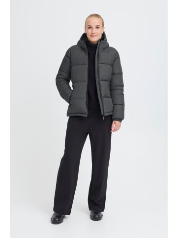 Oxmo Steppjacke OXMINNA JACKET HOOD in Stein