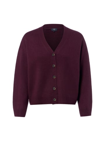 IPURI Strickjacke in aubergine - 0002