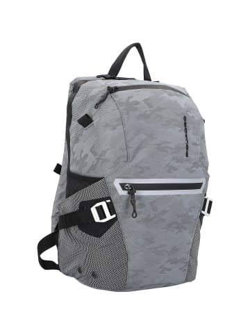 Piquadro PQ-M Rucksack RFID 39 cm Laptopfach in camouflage reflected grey