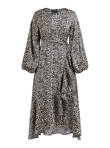 faina Damen Wickelkleid in Schwarz