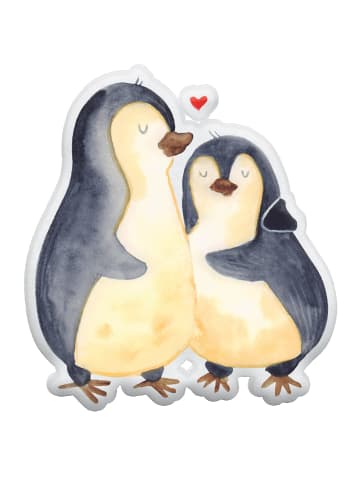 Mr. & Mrs. Panda Dekokissen Pinguine Einschlafen ohne Spruch in Weiß