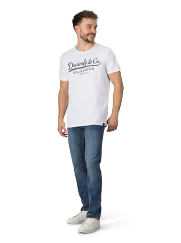 DENIMFY T-Shirt DFNuri in Weiß