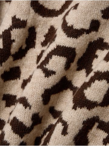 ONLY Strickpullover ONLJade Animal in beige schoko - 0001