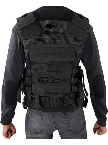 Normani Outdoor Sports USMC-Einsatzweste mit Lochkoppel Value Def-V in Schwarz
