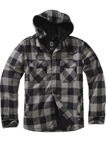 Brandit Jacke "Lumber Jacket Hooded" in Schwarz