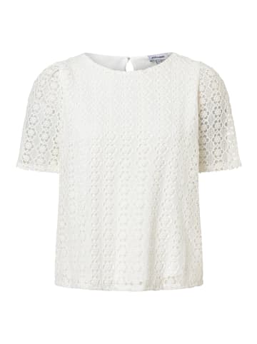 More & More romantische 1/2 Arm Spitzenbluse in white