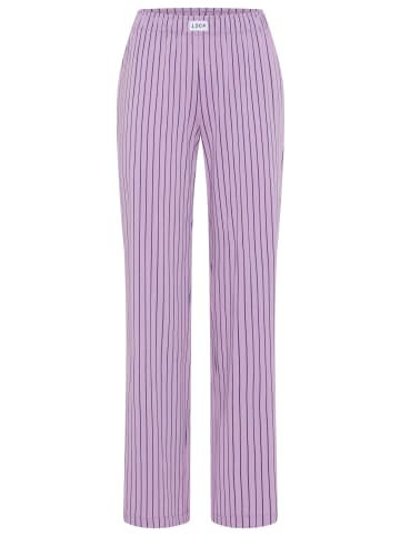 LSCN BY LASCANA Pyjamahose in lila-gestreift
