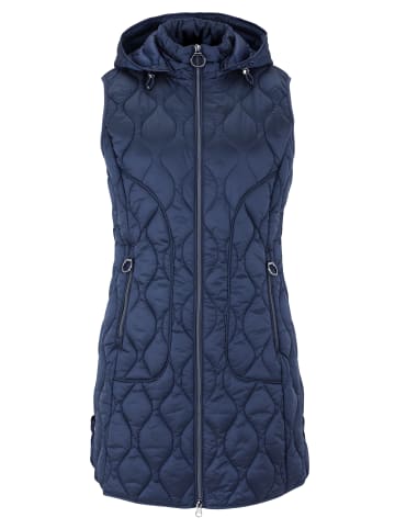 Betty Barclay Steppweste mit abnehmbarer Kapuze in blau